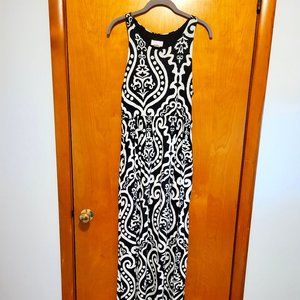 Pink Lily, large, black and white